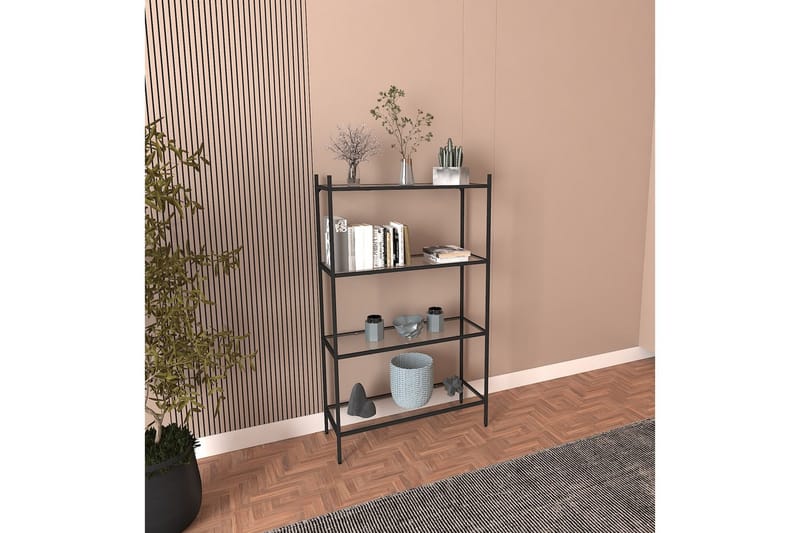 Edilberta Bokhylle 80 cm - Sort - Oppbevaring - Hylle - Bokhylle
