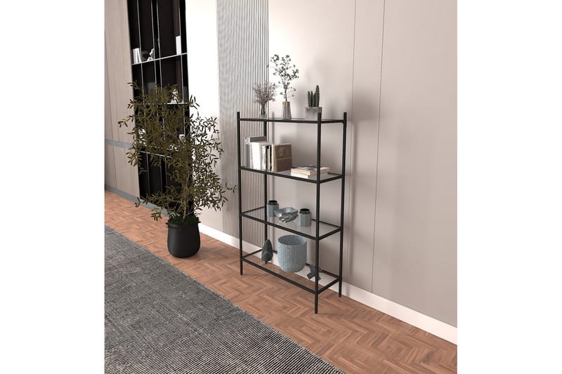 Edilberta Bokhylle 80 cm - Sort - Oppbevaring - Hylle - Bokhylle