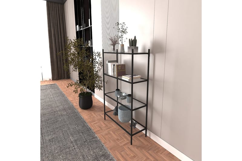 Edilberta Bokhylle 80 cm - Sort - Oppbevaring - Hylle - Bokhylle