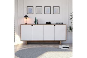 Edrion Konsollbord 180 cm - Hvit/Natur - Møbler - Bord - Avlastningsbord & sidobord - Konsollbord & gangbord