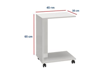 Edwars Sidebord 35 cm - Hvit - Møbler - Bord - Avlastningsbord & sidobord - Lampebord & sidebord