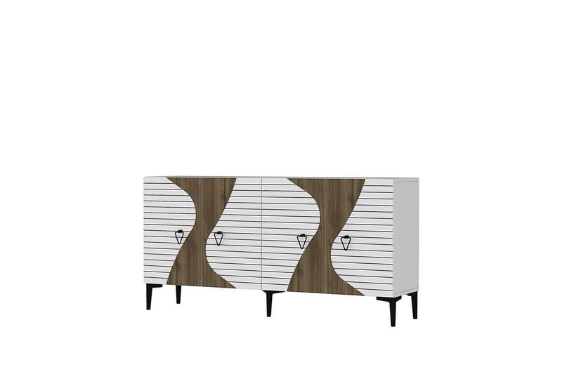 Eldste konsollbord 150 cm - Hvit/Mørkfarget tre - Møbler - Bord - Avlastningsbord & sidobord - Konsollbord & gangbord