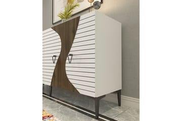 Eldste konsollbord 150 cm - Hvit/Mørkfarget tre - Møbler - Bord - Avlastningsbord & sidobord - Konsollbord & gangbord