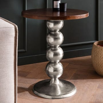 Elieri sidebord 50 cm - mørkebrun og sølv - Møbler - Bord - Avlastningsbord & sidobord - Pidestall & blomsterpidestall