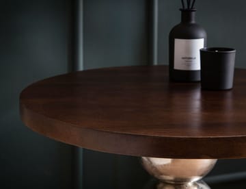 Elieri sidebord 50 cm - mørkebrun og sølv - Møbler - Bord - Avlastningsbord & sidobord - Pidestall & blomsterpidestall