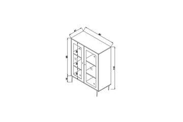 Elili Sidebord 40 cm - Eik - Møbler - Bord - Avlastningsbord & sidobord - Lampebord & sidebord