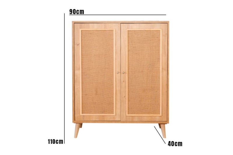 Elili Sidebord 40 cm - Eik - Møbler - Bord - Avlastningsbord & sidobord - Lampebord & sidebord