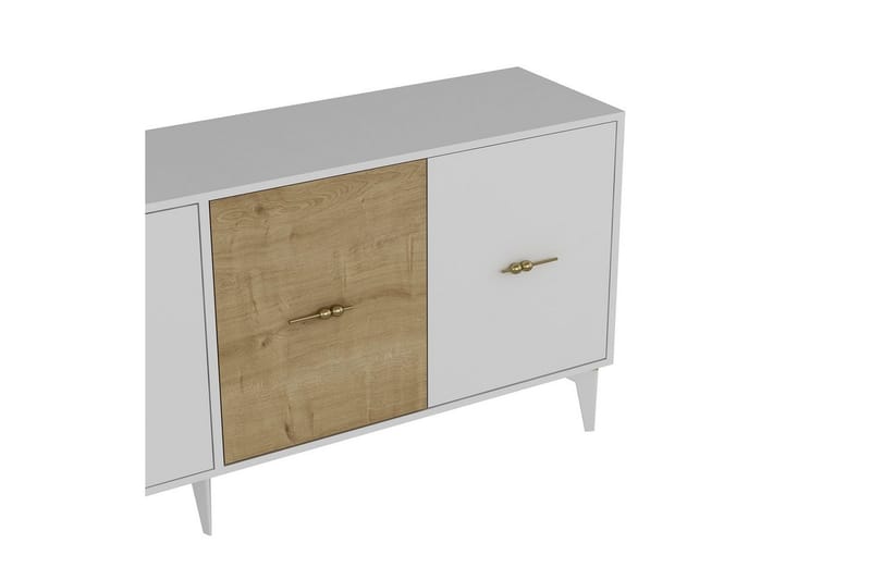 Elori Konsollbord 180 cm - Hvit/Eik - Møbler - Bord - Avlastningsbord & sidobord - Konsollbord & gangbord