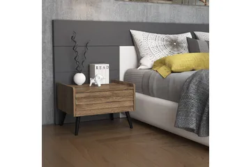 Elspet Nattbord 60 cm - Valnøtt - Møbler - Bord - Avlastningsbord & sidobord - Sengebord & nattbord