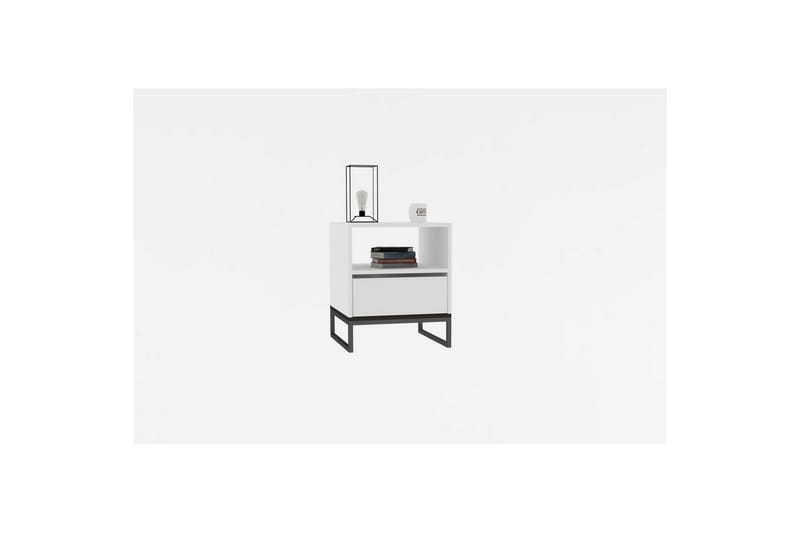 Elvarn Nattbord 51 cm - Hvit - Møbler - Bord - Avlastningsbord & sidobord - Sengebord & nattbord
