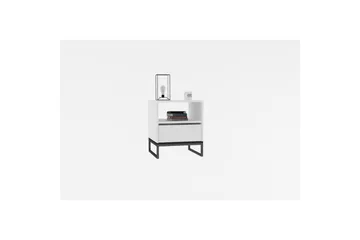 Elvarn Nattbord 51 cm - Hvit - Møbler - Bord - Avlastningsbord & sidobord - Sengebord & nattbord