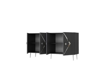 Elvon Konsollbord 150 cm - Antrasitt/Sølv - Møbler - Bord - Avlastningsbord & sidobord - Konsollbord & gangbord