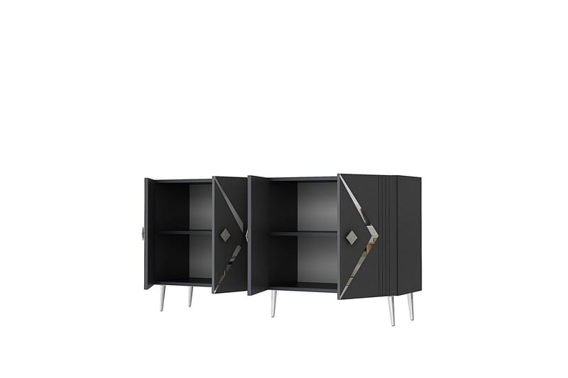 Elvon Konsollbord 150 cm - Antrasitt/Sølv - Møbler - Bord - Avlastningsbord & sidobord - Konsollbord & gangbord