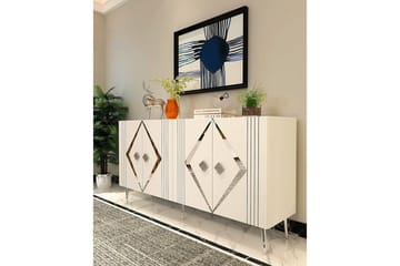 Elvon Konsollbord 150 cm - Hvit/Sølv - Møbler - Bord - Avlastningsbord & sidobord - Konsollbord & gangbord