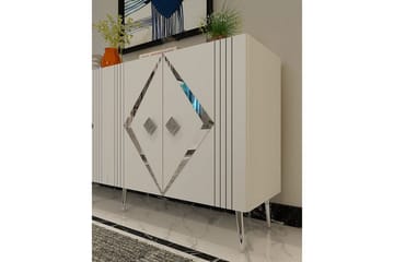 Elvon Konsollbord 150 cm - Hvit/Sølv - Møbler - Bord - Avlastningsbord & sidobord - Konsollbord & gangbord