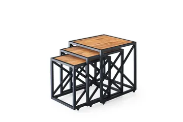 Emuna Settbord - Brun - Møbler - Bord - Avlastningsbord & sidobord - Settbord