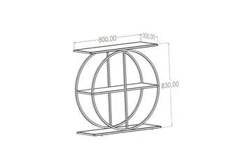 Ennuvolat Konsollbord 80 cm - Sort - Møbler - Bord - Avlastningsbord & sidobord - Konsollbord & gangbord