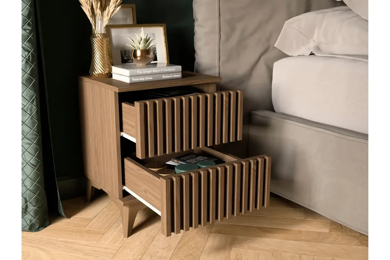 Entsian Nattbord 40 cm - Brun - Møbler - Bord - Avlastningsbord & sidobord - Sengebord & nattbord