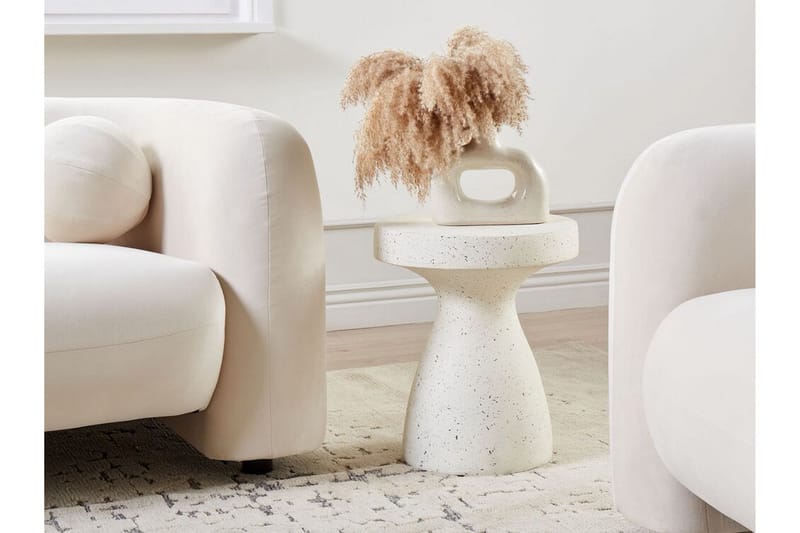 Faber Sidebord 39 cm - Hvit - Møbler - Bord - Avlastningsbord & sidobord - Lampebord & sidebord