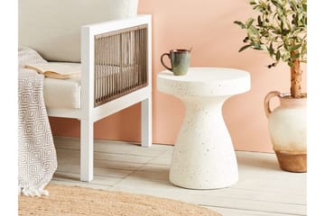 Faber Sidebord 39 cm - Hvit - Møbler - Bord - Avlastningsbord & sidobord - Lampebord & sidebord