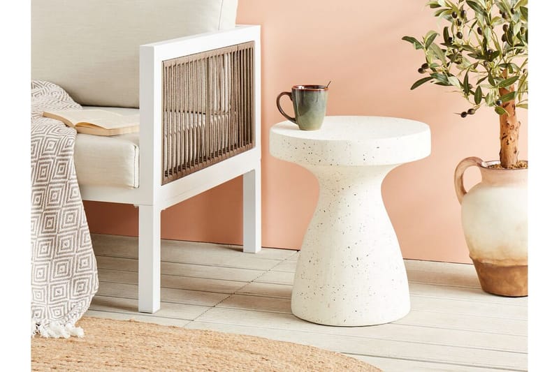 Faber Sidebord 39 cm - Hvit - Møbler - Bord - Avlastningsbord & sidobord - Lampebord & sidebord