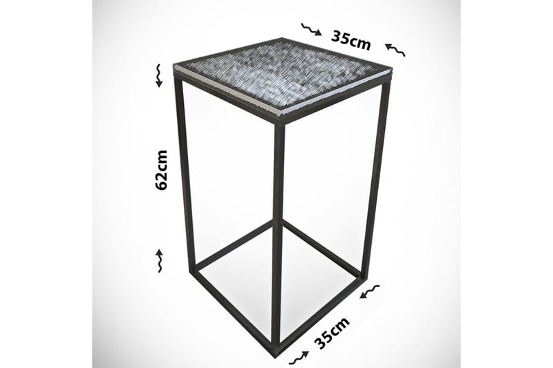 Falan Avlastningsbord 35 cm - Hvit - Møbler - Bord - Avlastningsbord & sidobord - Brettbord og småbord