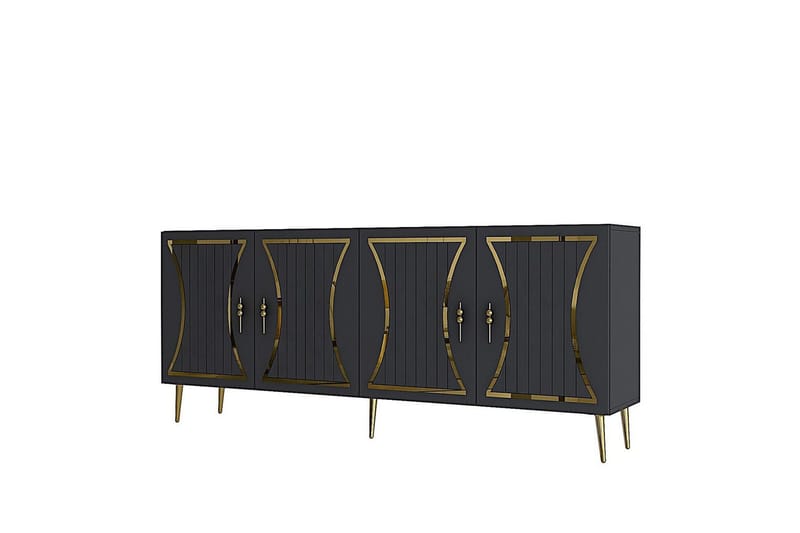 Falra Konsollbord 150 cm - Antrasitt/Gull - Møbler - Bord - Avlastningsbord & sidobord - Konsollbord & gangbord