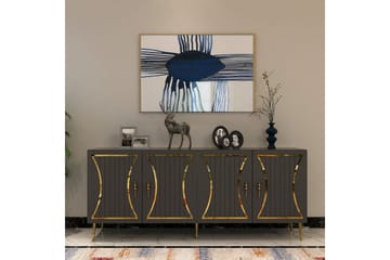 Falra Konsollbord 150 cm - Antrasitt/Gull - Møbler - Bord - Avlastningsbord & sidobord - Konsollbord & gangbord