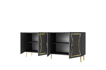 Falra Konsollbord 150 cm - Antrasitt/Gull - Møbler - Bord - Avlastningsbord & sidobord - Konsollbord & gangbord