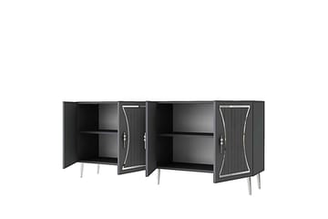 Falra Konsollbord 150 cm - Antrasitt/Sølv - Møbler - Bord - Avlastningsbord & sidobord - Konsollbord & gangbord