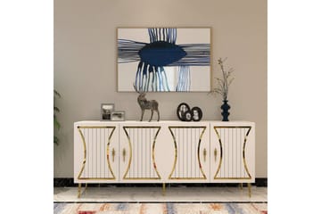 Falra Konsollbord 150 cm - Hvit/Gull - Møbler - Bord - Avlastningsbord & sidobord - Konsollbord & gangbord