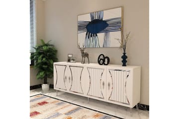 Falra Konsollbord 150 cm - Hvit/Sølv - Møbler - Bord - Avlastningsbord & sidobord - Konsollbord & gangbord