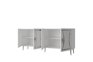 Falra Konsollbord 150 cm - Hvit/Sølv - Møbler - Bord - Avlastningsbord & sidobord - Konsollbord & gangbord