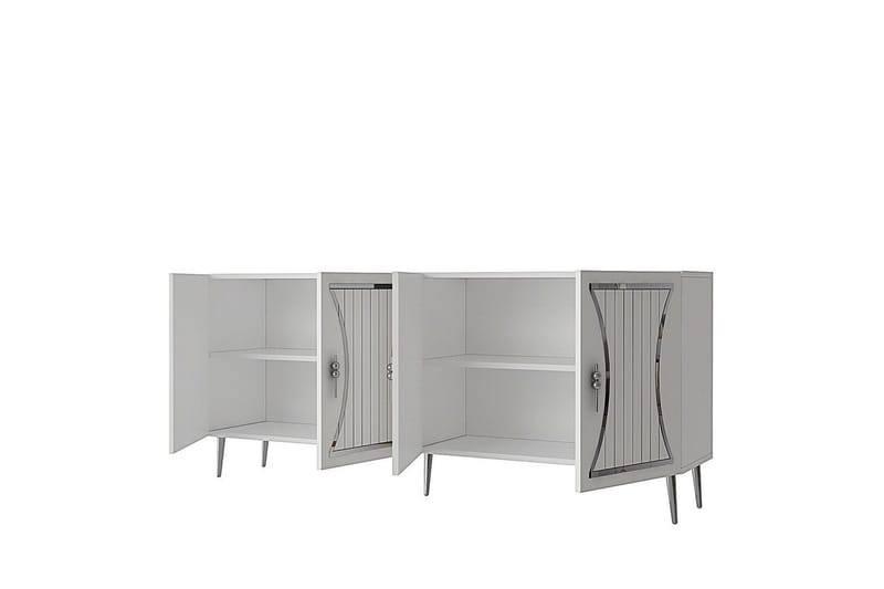 Falra Konsollbord 150 cm - Hvit/Sølv - Møbler - Bord - Avlastningsbord & sidobord - Konsollbord & gangbord