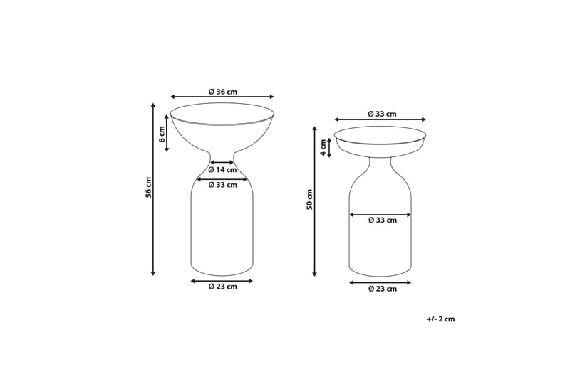 Farron Settbord 36 cm - Svart - Møbler - Bord - Avlastningsbord & sidobord - Settbord