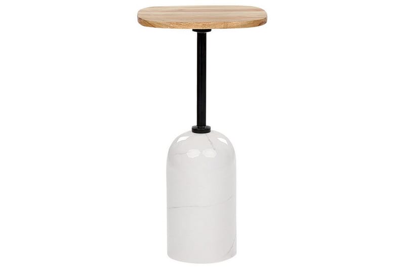 Faust Sidebord 30 cm, Hvit/Lyst tre