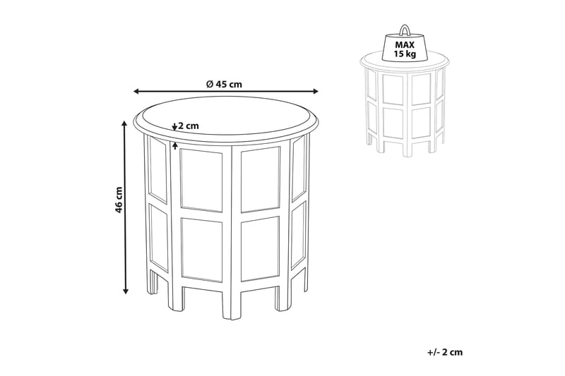 Favio Sidebord 45 cm - Blå - Møbler - Bord - Avlastningsbord & sidobord - Lampebord & sidebord
