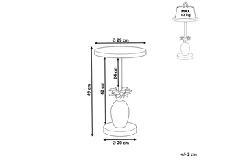 Favor Sidebord 29 cm - Gull - Møbler - Bord - Avlastningsbord & sidobord - Brettbord og småbord