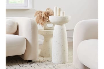 Fayanna Sidebord 33 cm - Hvit - Møbler - Bord - Avlastningsbord & sidobord - Lampebord & sidebord