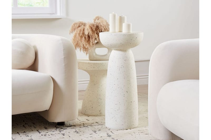 Fayanna Sidebord 33 cm - Hvit - Møbler - Bord - Avlastningsbord & sidobord - Lampebord & sidebord