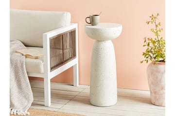 Fayanna Sidebord 33 cm - Hvit - Møbler - Bord - Avlastningsbord & sidobord - Lampebord & sidebord