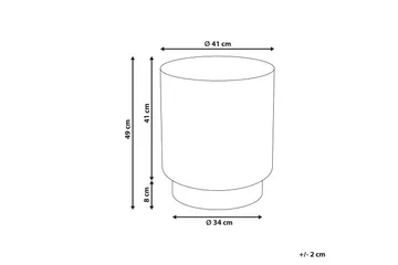 Fayard Sidebord 41 cm - Blå - Møbler - Bord - Avlastningsbord & sidobord - Lampebord & sidebord