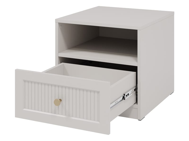 Fayric Nattbord 46 cm - Beige - Møbler - Bord - Avlastningsbord & sidobord - Sengebord & nattbord