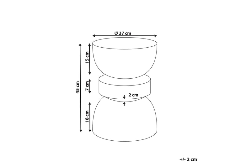 Felis Sidebord 37 cm - Rød - Møbler - Bord - Avlastningsbord & sidobord - Lampebord & sidebord