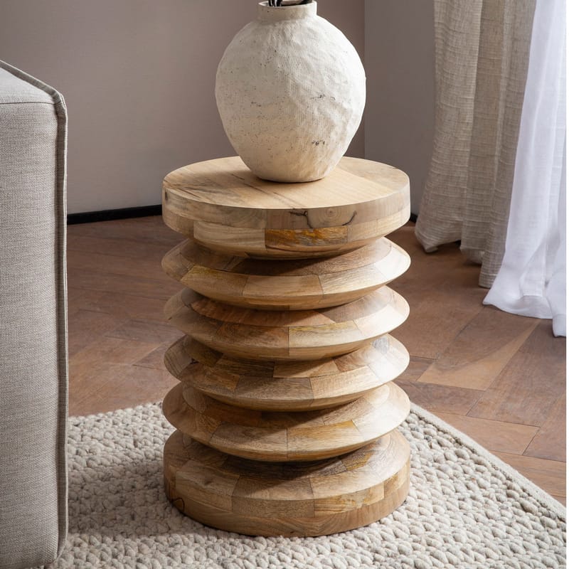 Fenena sidebord 35 cm - Varm lysebrun - Møbler - Bord - Avlastningsbord & sidobord - Brettbord og småbord