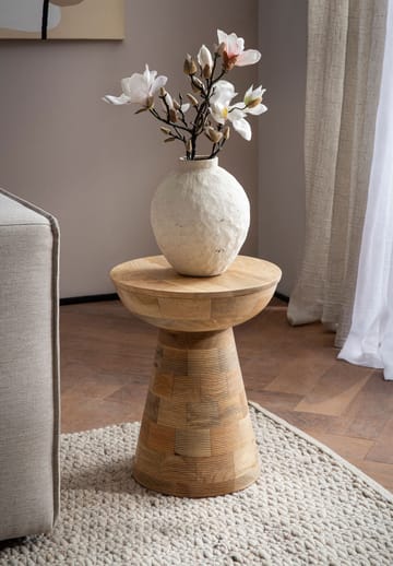 Fenilo sidebord 37 cm - Naturlig bleket/ lyst mangotre - Møbler - Bord - Avlastningsbord & sidobord - Pidestall & blomsterpidestall
