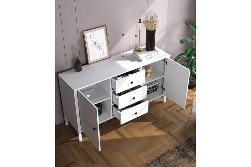 Fenric Konsollbord 150 cm - Natur/Hvit - Møbler - Bord - Avlastningsbord & sidobord - Konsollbord & gangbord