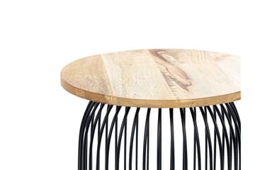 Ferron Sidebord 36 cm - Lyst tre/Svart - Møbler - Bord - Avlastningsbord & sidobord - Lampebord & sidebord