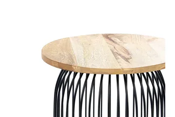 Ferron Sidebord 36 cm - Lyst tre/Svart - Møbler - Bord - Avlastningsbord & sidobord - Lampebord & sidebord