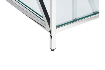 Fidelina Sidebord 45 cm - Sølv/Transparent - Møbler - Bord - Avlastningsbord & sidobord - Lampebord & sidebord